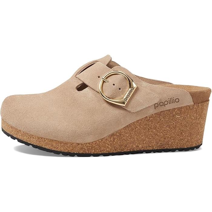 (取寄) ビルケンシュトック レディース パピリオ バイ ファニー ウェッジ クロッグ - スエード Birkenstock women Papillio by Fanny Wedge Clog - Suede Warm Sand 1 BIRKENSTOCK（ビルケンシュトック） P最大17倍1/1限定 (取寄