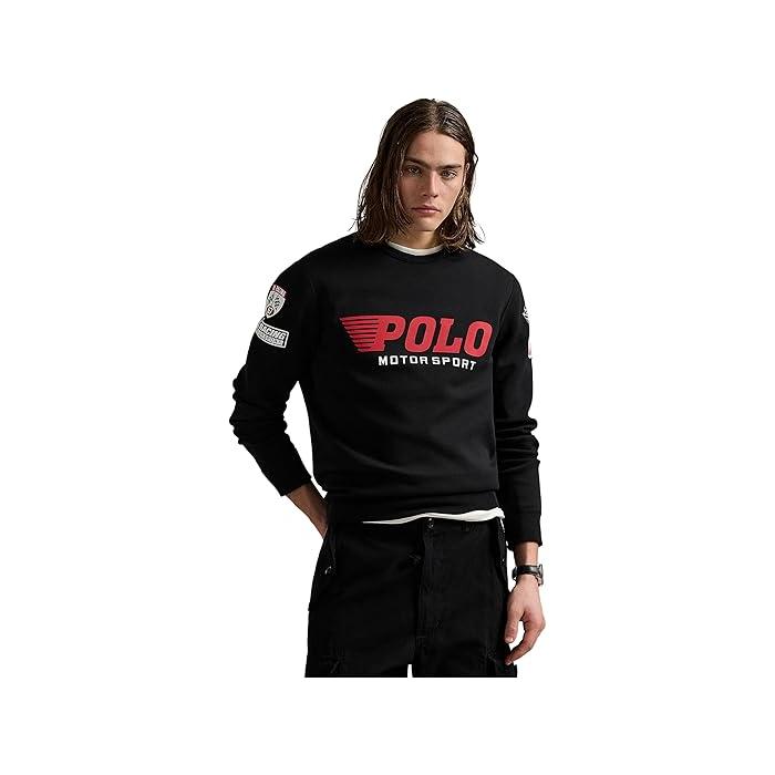 (取寄) ラルフローレン メンズ ダブルニット グラフィック スウェットシャツ Polo Ralph Lauren men Double-knit Graphic Sweatshirt Polo Black POLO RALPH LAUREN（ポロ・ラルフローレン） P最大17倍1/1限定 (取寄