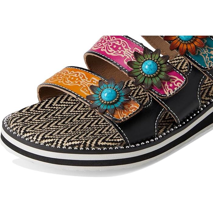 (取寄) ラルティストバイスプリングステップ レディース  L'Artiste by Spring Step women Maryse Black Multi 取寄) ラルティストバイスプリングステップ レディース L'Artiste by