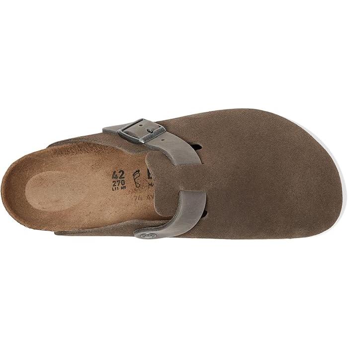 (取寄) ビルケンシュトック メンズ ボストン スエード オイルド レザー クロッグ - メンズ Birkenstock men Boston Suede Oiled Leather Clog - Men's Concrete Gray/Iron Suede/Oiled Leather BIRKENSTOCK（ビルケンシュトック） P最大17倍1/1限定 (取寄) メンズ