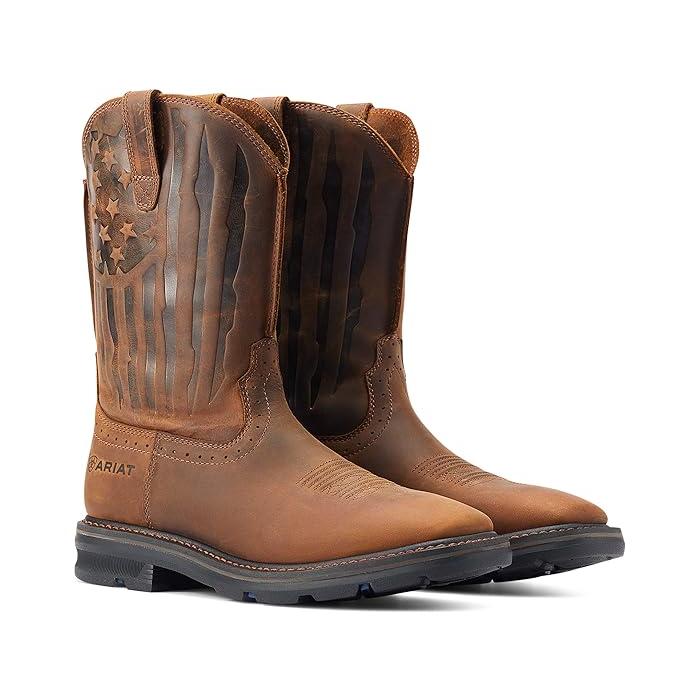 (取寄) アリアット メンズ シェラ ショック シールド パトリオット ワーク ブート d4d00204de02ebfaジェットラグ