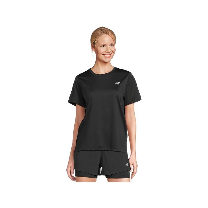 (取寄) ニューバランス レディース スポーツ エッセンシャル T-シャツ New Balance women Sport Essentials T-Shirt Black New Balance（ニューバランス） (取寄) レディース スポーツ