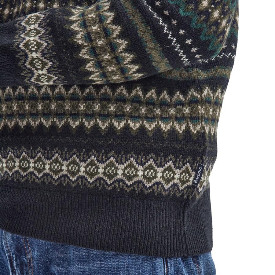 (取寄) バブアー メンズ ケース フェアアイル クルー セーター - メンズ Barbour men Case Fairisle Crew Sweater - Men's Black Marl Barbour（バブアー） (取寄) メンズ ケース フェアアイル クルー