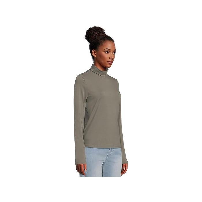 (取寄) パクト レディース ラグゼ ストレッチ ジャージ スリム タートルネック PACT women Luxe Stretch Jersey Slim Turtleneck Castor Grey PACT（パクト） P最大17倍1/1限定 (取寄) レディース ラグゼ