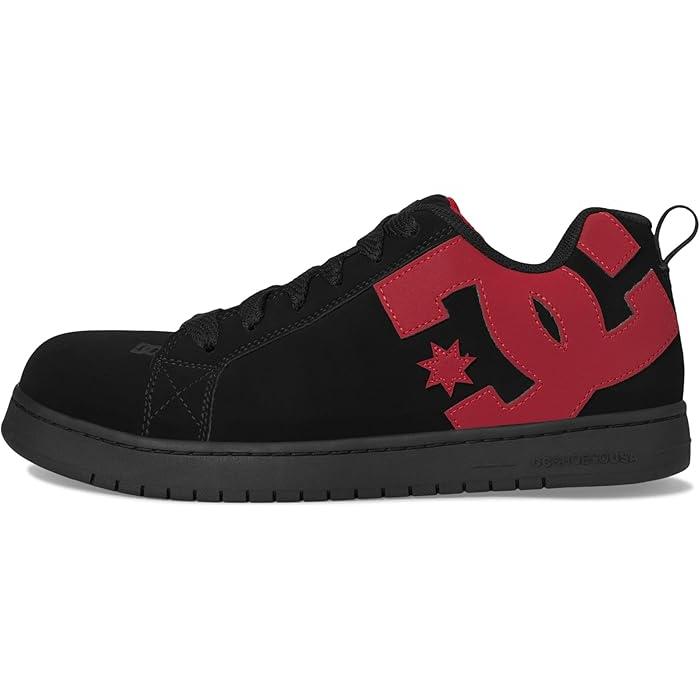 (取寄) メンズ コート ワーク コンプ トゥ SD DC Work men Court Graffic Work Comp Toe SD Black/Red 取寄) メンズ コート ワーク コンプ トゥ SD DC Work men Court