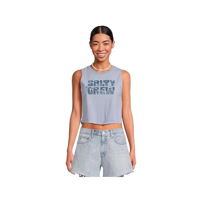 (取寄) ソルティ クルー レディース シー ライフ クロップド タンク Salty Crew women Sea Life Cropped Tank Violet Blue SALTY CREW P最大17倍1/1限定 (取寄) ソルティ クルー レディース シー