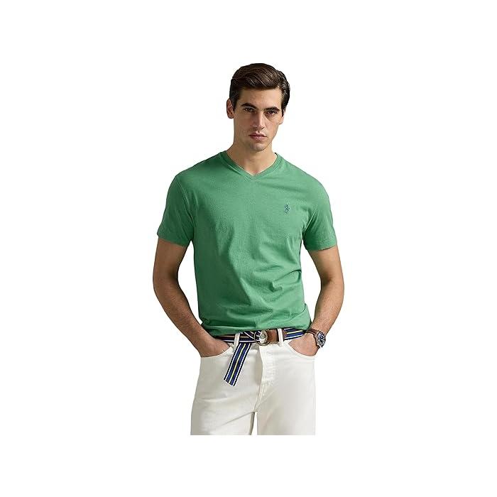 (取寄) ラルフローレン メンズ クラシック フィット ジャージ クルーネック T-シャツ Polo Ralph Lauren men Classic Fit Jersey Crewneck T-Shirt Outback Green POLO RALPH LAUREN（ポロ・ラルフローレン） (取寄) ラルフローレン