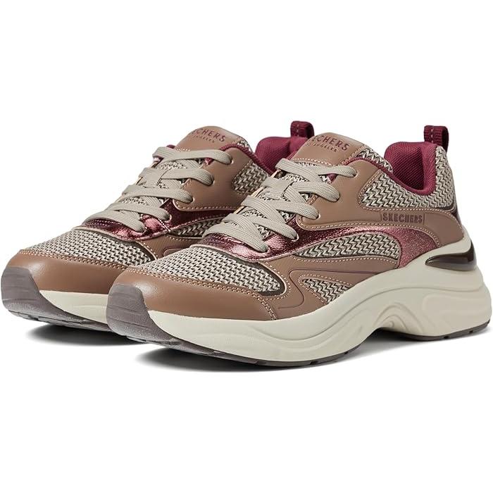 (取寄) スケッチャーズ レディース ヘイゼル - メタリック ソワレ SKECHERS women SKECHERS Hazel - llic Soiree Brown/Dark Rose SKECHERS（スケッチャーズ） (取寄) スニーカー レディース ヘイゼル