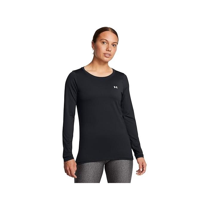 (取寄) アンダーアーマー レディース Ua ヒートギア アーマー ロング スリーブ Under Armour women Under Armour UA HeatGear Armour Long Sleeve Black/White UNDER ARMOUR（アンダーアーマー） (取寄) レディース Ua ヒートギア