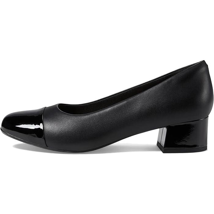 (取寄) クラークス レディース マリリン サラ Clarks women Clarks Marilyn Sara Black Leather/Synthetic Combination Clarks（クラークス） (取寄) シューズ レディース マリリン サラ