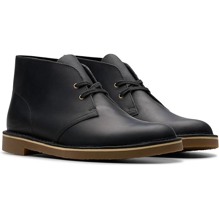 (取寄) クラークス メンズ  Clarks men Clarks Shepton Black Leather Clarks（クラークス） (取寄) シューズ メンズ ブラック Clarks men