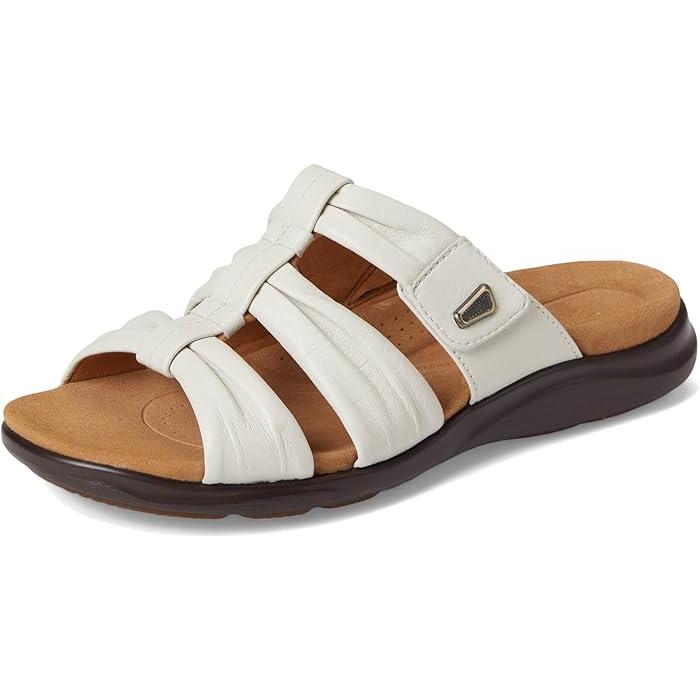 (取寄) クラークス レディース キトリー スライド Clarks women Kitly Slide Cream Leather Clarks（クラークス） P最大17倍1/1限定 (取寄) レディース キトリー