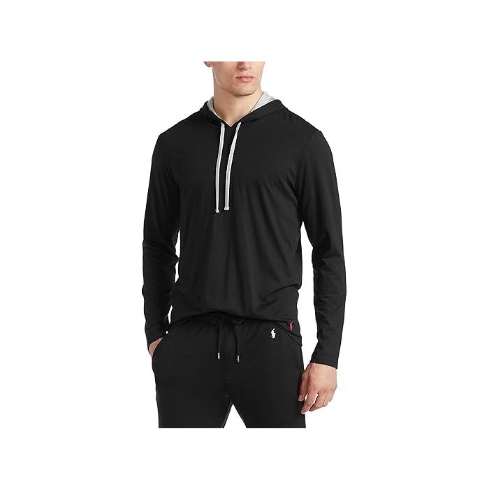 (取寄) ラルフローレン メンズ シュプリーム コンフォート ラウンジウェア ブーディ Polo Ralph Lauren men Supreme Comfort Loungewear Hoodie Polo Black/Andover Heather/RL2000 Red PP POLO RALPH LAUREN（ポロ・ラルフローレン） (取寄) ラルフローレン