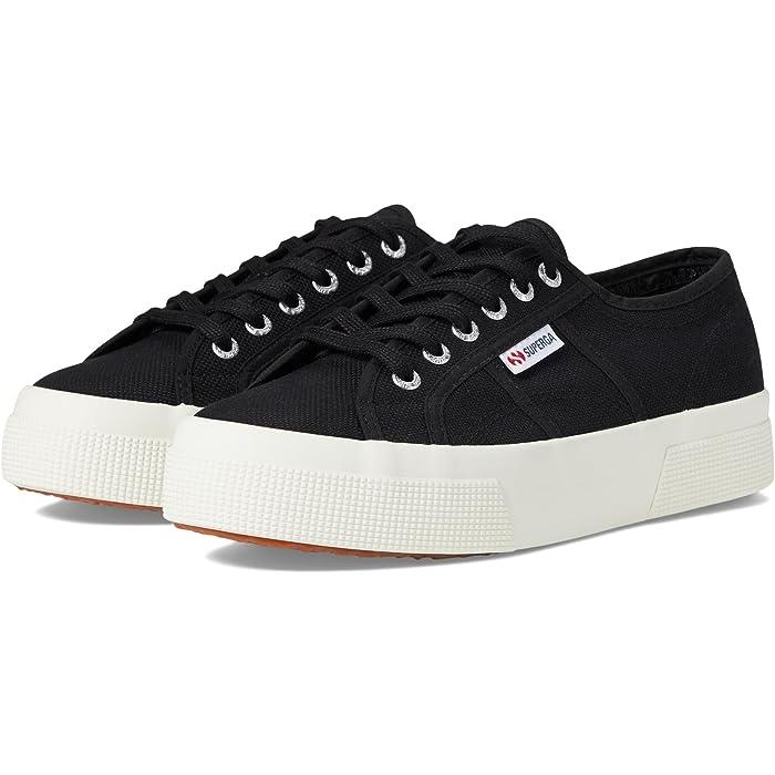 (取寄) スペルガ レディース 2740 プラットフォーム Superga women Superga 2740 Platform Black/Full Avorio SUPERGA（スペルガ） P最大17倍1/1限定 (取寄) レディース 2740