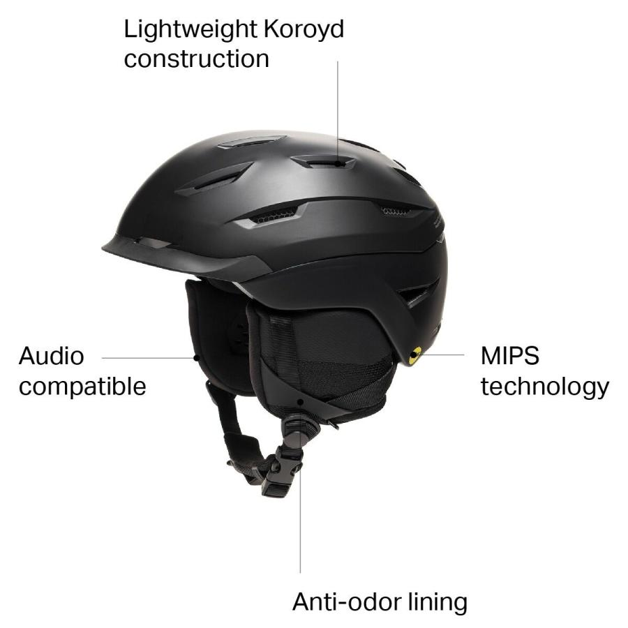 取寄) スミス レベル ミプス ヘルメット Smith Level MIPS Helmet Matte Black  :e2705e51c7183d55:ジェットラグ!店 通販 