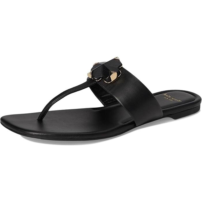 (取寄) ケイトスペード レディース スペード フラワー トング サンダル Kate Spade New York women Spade Flower Thong Sandal Black kate spade NEW YORK（ケイト・スペード ニューヨーク） P最大17倍1/1