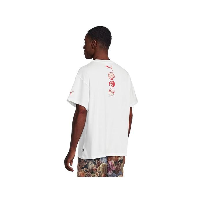 (取寄) プーマ メンズ フープス X グラフィック T-シャツ PUMA men Hoops X E.T. Graphic T-Shirt Puma White PUMA（プーマ） (取寄) メンズ フープス X グラフィック T-シャツ PUMA