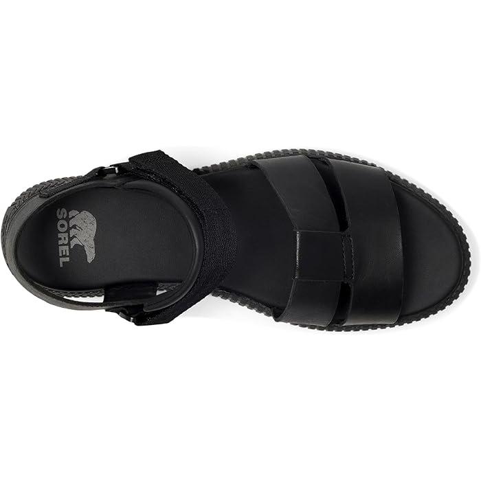 (取寄) ソレル レディース オナ アンクル ストラップ フラッツ サンダル SOREL women Ona Ave Ankle Strap Flat Sandals Black/Black SOREL（ソレル） P最大17倍1/1限定 (取寄) レディース オナ アンクル