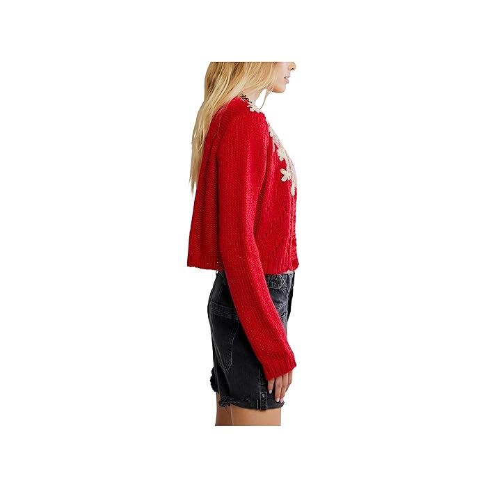 (取寄) フリーピープル レディース ピクシー カルディ Free People women Pixie Cardi Red FREE PEOPLE（フリーピープル） (取寄) レディース ピクシー カルディ