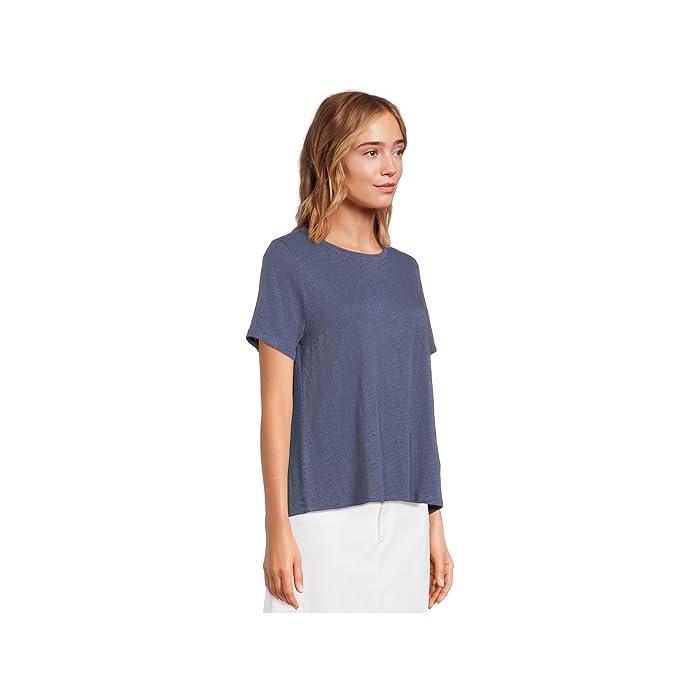 (取寄) アイリーン フィッシャー レディース クルー ネック ショート スリーブ ティー Eileen Fisher women Crew Neck Short Sleeve Tee Black 取寄) アイリーン フィッシャー レディース クルー ネック ショート