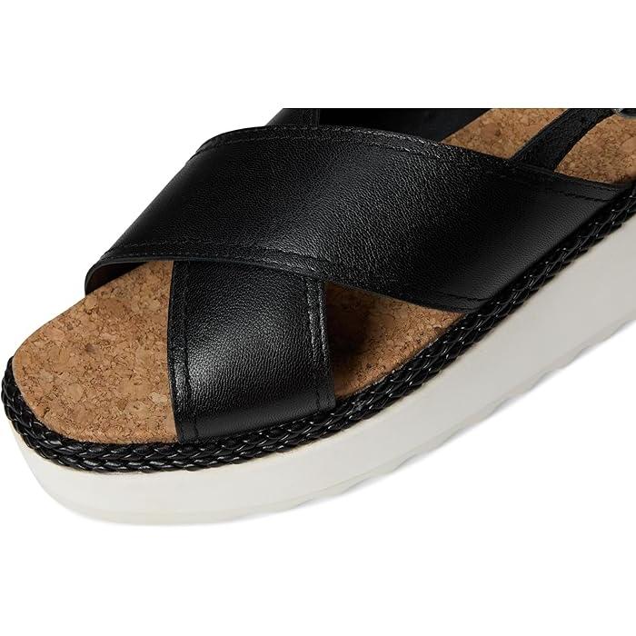 (取寄) ラッキーブランド レディース クロス バンド ウェッジ サンダル Lucky Brand women Pebina Cross Band Wedge Sandals Black LUCKY BRAND（ラッキーブランド） (取寄) レディース クロス バンド