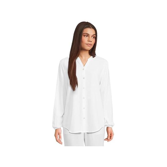 (取寄) ベアフットドリームス レディース リネン ブレンド ブラウザ Barefoot Dreams women Linen Blend Blouse White BAREFOOT DREAMS（ベアフットドリームズ） (取寄) ベアフット