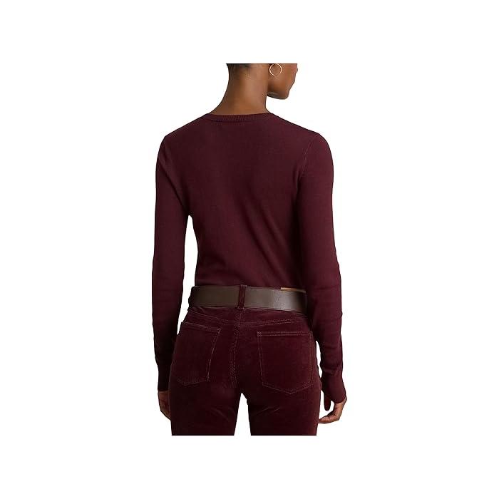 (取寄) ローレン ラルフローレン レディース コットンブレンド セーター Lauren Ralph Lauren women Cotton-Blend Sweater Mascarpone Cream LAUREN RALPH LAUREN（ローレン ラルフローレン） (取寄) ローレン