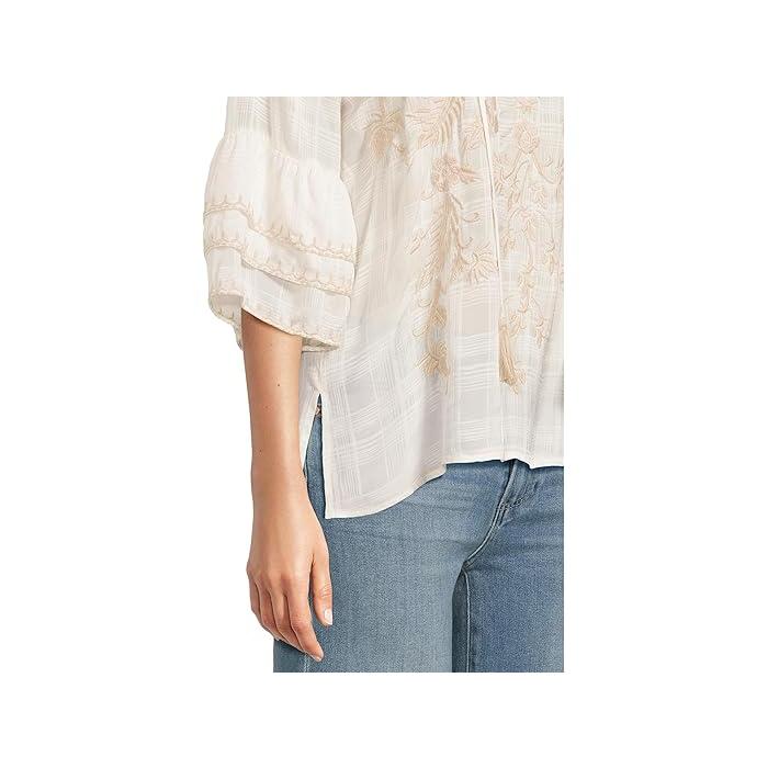 (取寄) ジョニー ワズ レディース ラッフル スリーブ ブラウザ Johnny Was women Ruffle Sleeve Blouse Watermelon JOHNNY WAS（ジョニーワズ） P最大21倍12/19-21限定 (取寄) ジョニー