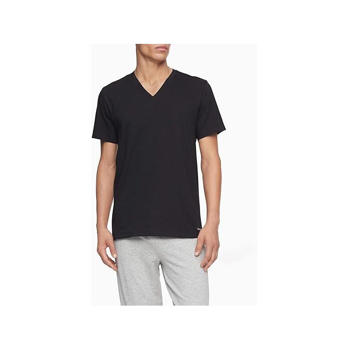 (取寄) カルバンクライン アンダーウェア メンズ コットン クラシックス マルチパック ショート スリーブ クルー   Underwear men   Underwear Cotton Classics Multipack Short Sleeve Crew Black Calvin Klein Underwear (取寄) カルバンクライン アンダーウェア