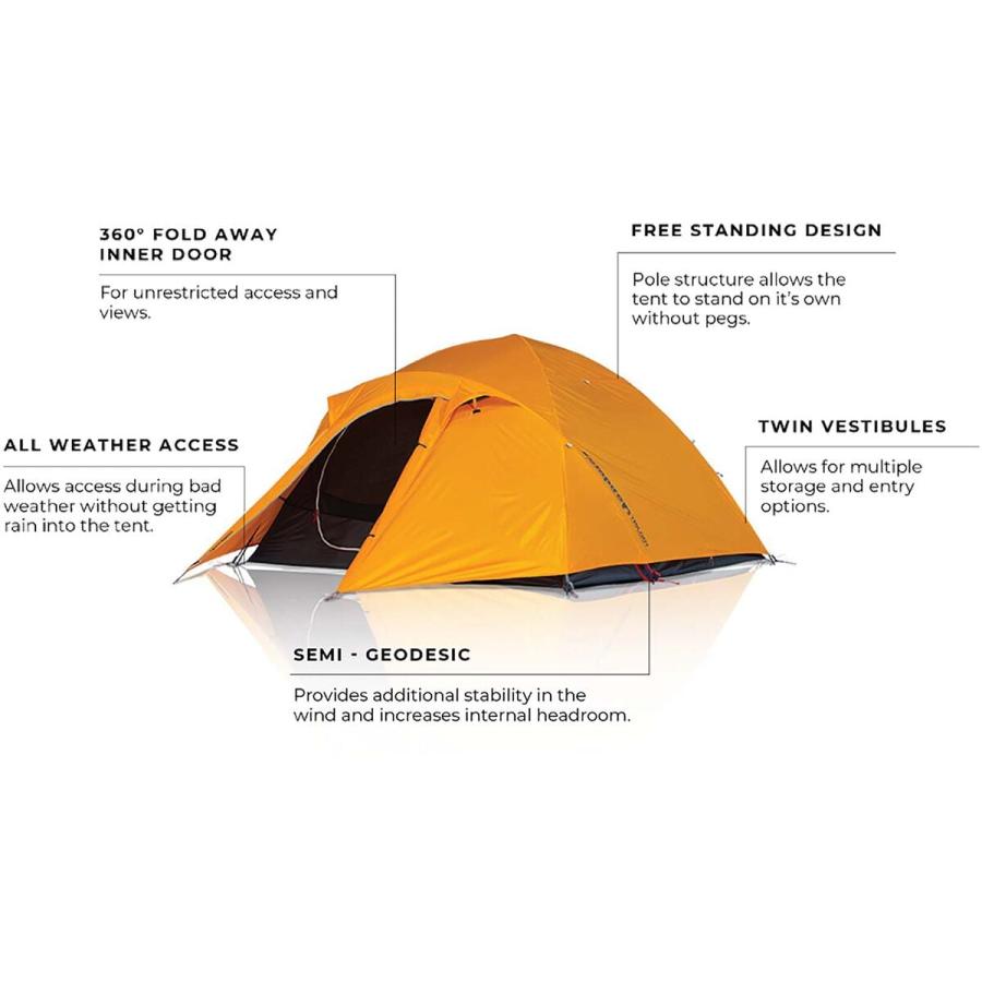 (取寄) ゼンパイア トリロジー テント: 3-パーソン 3-シーズン Zempire Trilogy Tent: 3-Person 3-Season Orange P最大17倍8/12限定 (取寄) ゼンパイア トリロジー テント: 3-パーソン