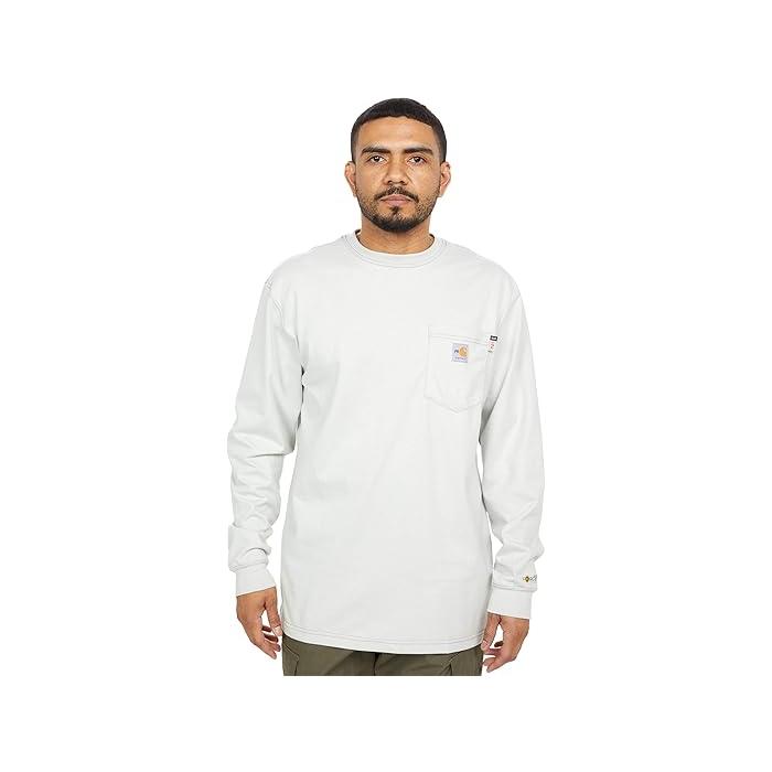 (取寄) カーハート メンズ フレームレジスタント フォース コットン ロング スリーブ Tシャツ Carhartt men Flame-Resistant Force Cotton Long Sleeve T-Shirt Light Gray Carhartt（カーハート） (取寄) メンズ フレームレジスタント フォース