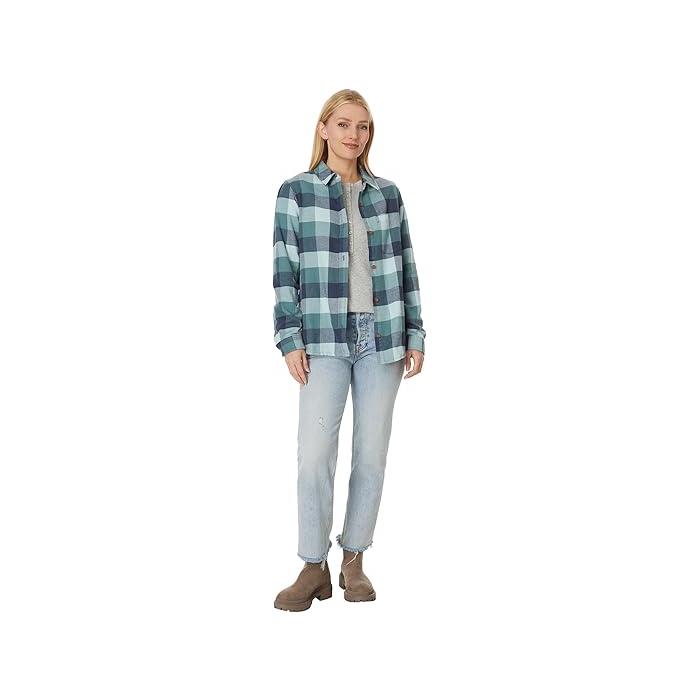 (取寄) エルエルビーン レディース フランネル シャツ L.L.Bean women Soft-Brushed Flannel Shirt Soft Spruce