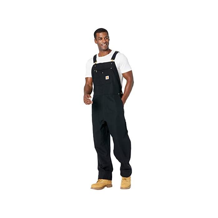 (取寄) カーハート メンズ リラックスド-フィット フィット ダック ビブ オーバーオール Carhartt men  Relaxed Fit Duck Bib Overalls Black Carhartt（カーハート） (取寄) メンズ リラックスド-フィット