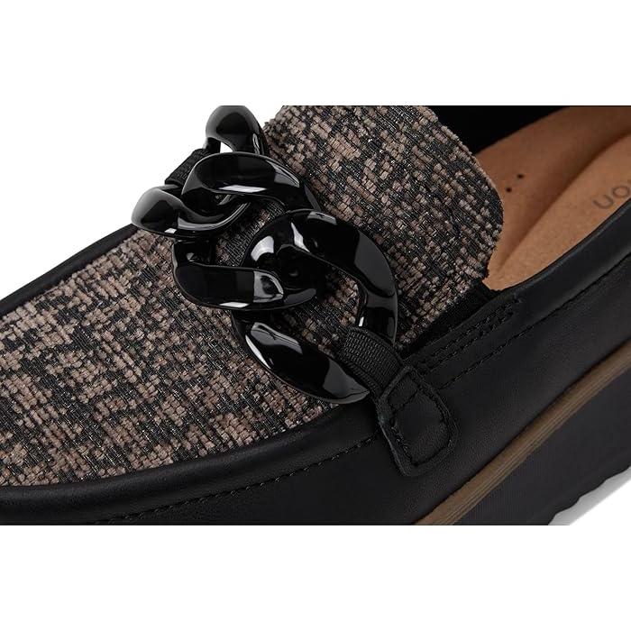 (取寄) クラークス レディース メイ Clarks women Clarks Zylah May Black Combi Textile Leather Clarks（クラークス） P最大17倍1/1限定 (取寄) シューズ レディース