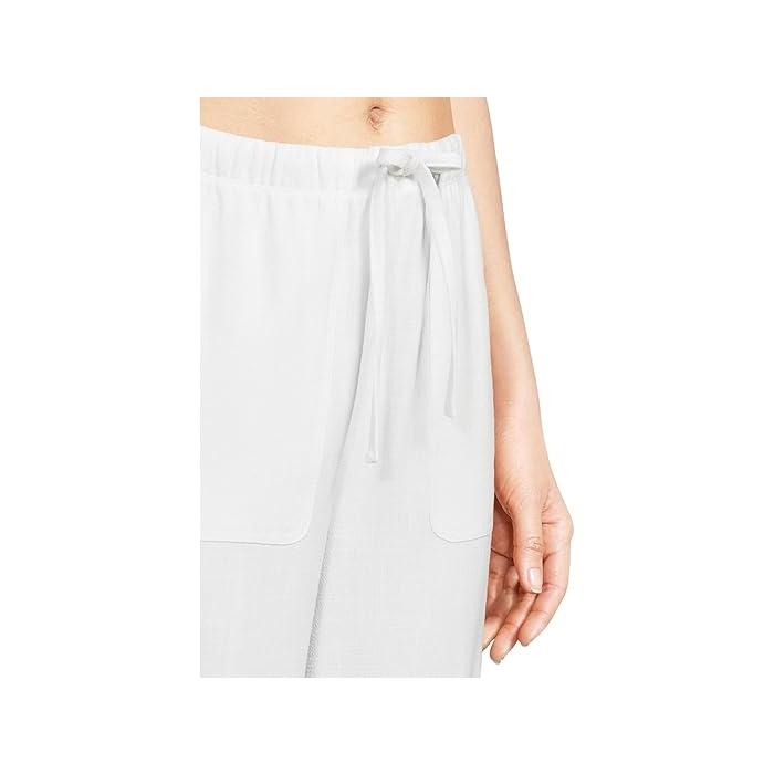 (取寄) ベアフットドリームス レディース リネン ブレンド パンツ Barefoot Dreams women Linen Blend Pant White BAREFOOT DREAMS（ベアフットドリームズ） P最大17倍1/1限定 (取寄