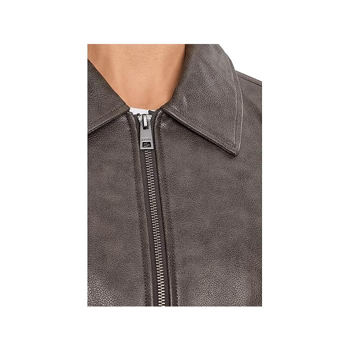 (取寄) リーバイス レディース フォー レザー ボンバー ウィズ レイダウン カラー Levi's women Faux Leather Bomber With Laydown Collar Ash Levi's（リーバイス） (取寄) レディース フォー レザー ボンバー