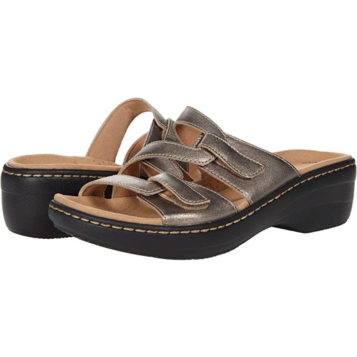 (取寄) クラークス レディース マーリア カーリ Clarks women  Merliah Karli llic Leather Clarks（クラークス） (取寄) サンダル レディース マーリア カーリ