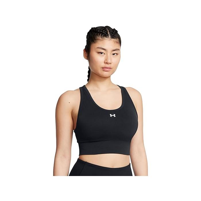 (取寄) アンダーアーマー レディース バニッシュ シームレス ミッド インパクト スポーツ ブラ Under Armour women Vanish Seamless Mid Impact Sports Bra Jasper Blue/White 取寄) アンダーアーマー レディース バニッシュ シームレス ミッド