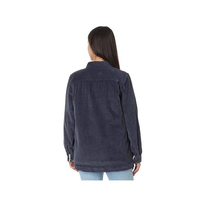 (取寄) エルエルビーン レディース コンフォート コーデュロイ リラックスド-フィット シャツ L.L.Bean women Comfort Corduroy Relaxed Shirt Carbon Navy