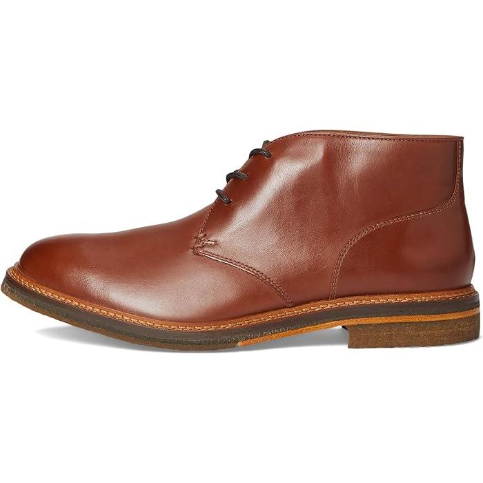 JOHNSTON & MURPHY　チャッカブーツ Men's Calder Chukka in Brown Oiled Full Grain | Johnston