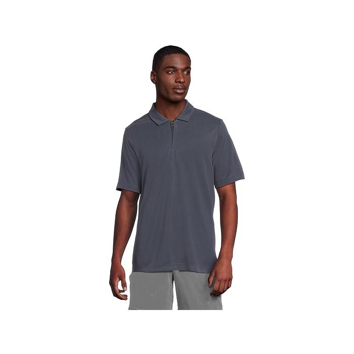 (取寄) ジョンストン&マーフィー メンズ ビンテージ バーズアイ ジップ ポロ Johnston & Murphy men Vintage Birdseye Zip Polo Navy JOHNSTON&MURPHY（ジョンストンアンドマーフィー） (取寄