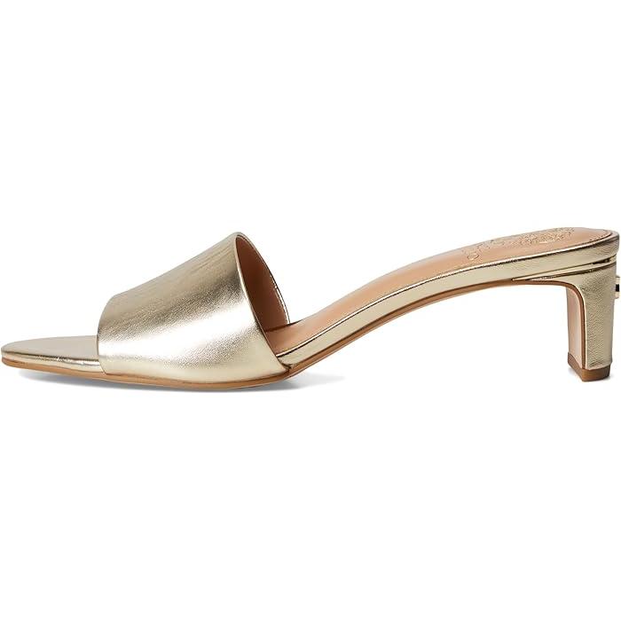 (取寄) ヴィンスカムート レディース ヒールド スライド サンダル Vince Camuto women Linanna Heeled Slide Sandals Egyptian Gold VINCE CAMUTO（ヴィンスカムート） P最大17倍1/1限定 (取寄