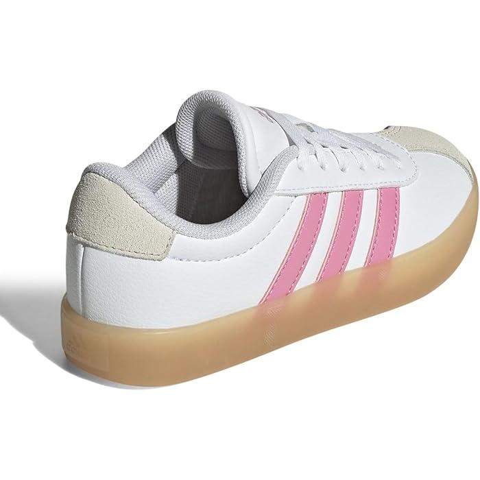 (取寄) アディダス キッズ キッズ Vl コート 3.0 シューズ (ビッグ キッド) adidas Kids kids Vl Court 3.0 Shoes (Big Kid) White/Bliss Pink/Alumina | adidas Originals | 04