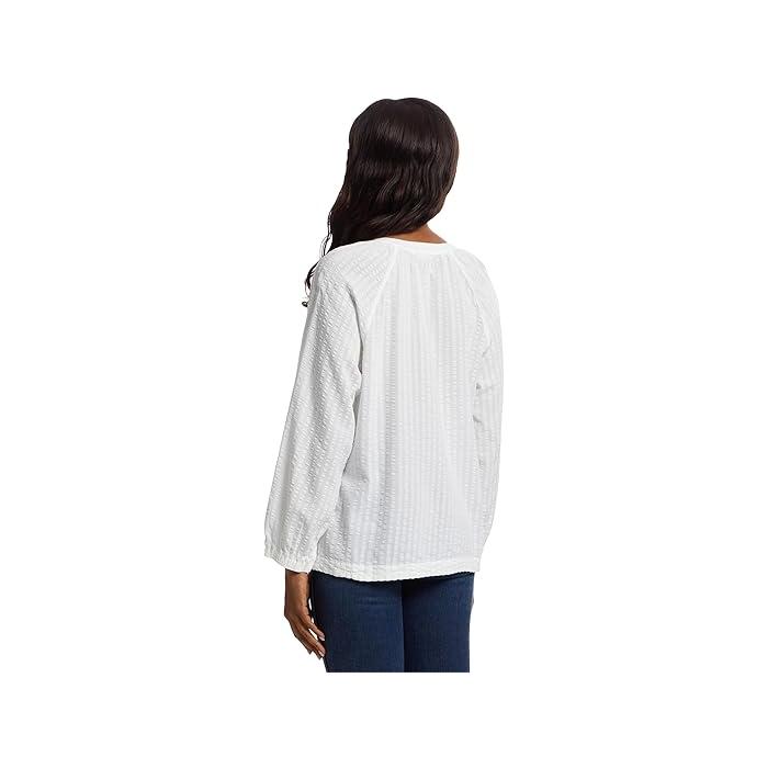 (取寄) エルエルビーン レディース シアサッカー スプリットネック シャツ L.L.Bean women Seersucker Split-Neck Shirt White Stripe