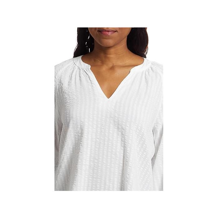 (取寄) エルエルビーン レディース シアサッカー スプリットネック シャツ L.L.Bean women Seersucker Split-Neck Shirt White Stripe