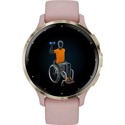(取寄) ガーミン ベニュー 3S Garmin Venu 3S Pink Dawn/Peach Goldの画像