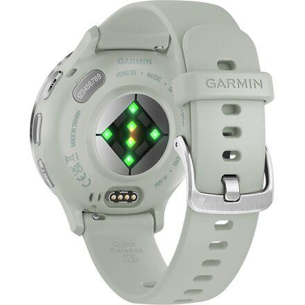(取寄) ガーミン ベニュー 3S Garmin Venu 3S Sage Gray/Passivatedの画像