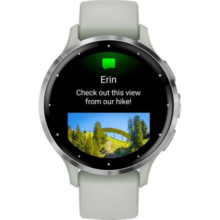 (取寄) ガーミン ベニュー 3S Garmin Venu 3S Sage Gray/Passivatedの画像