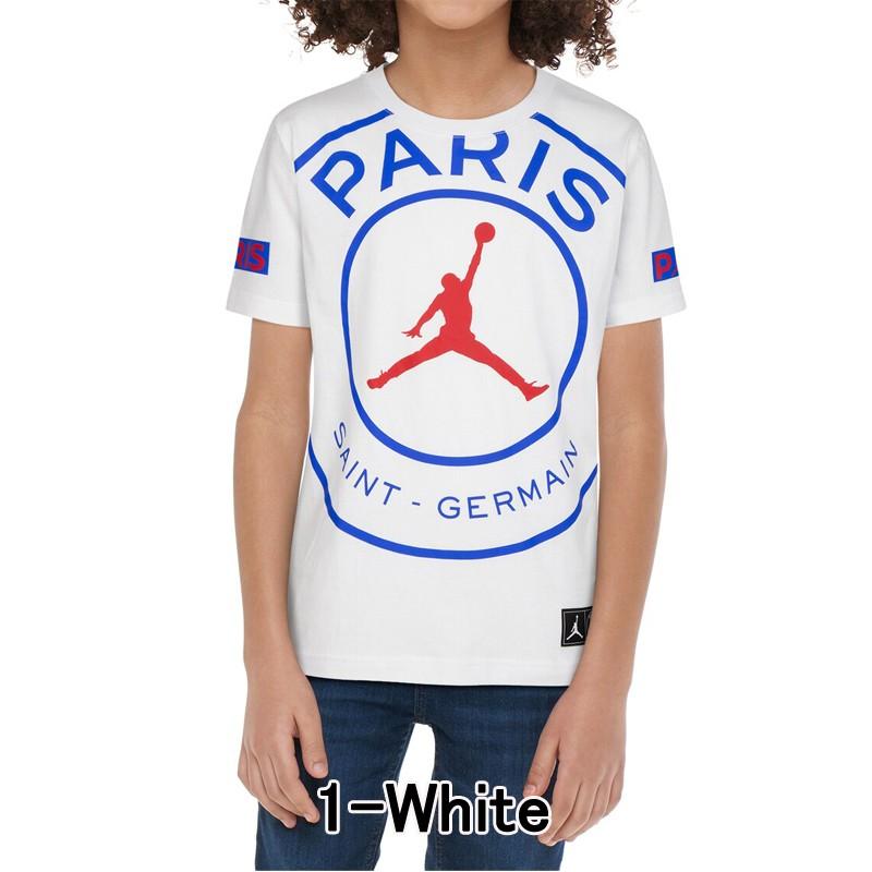ナイキ キッズ Tシャツ Nike Psg ジョーダン パリサンジェルマン Tシャツ キッズ ジャンプマン ロゴ ホワイト ブルー Jordan Psg Jumpman Logo T Shir 送料無料 Jordan N ジェットラグyahoo 店 通販 Yahoo ショッピング