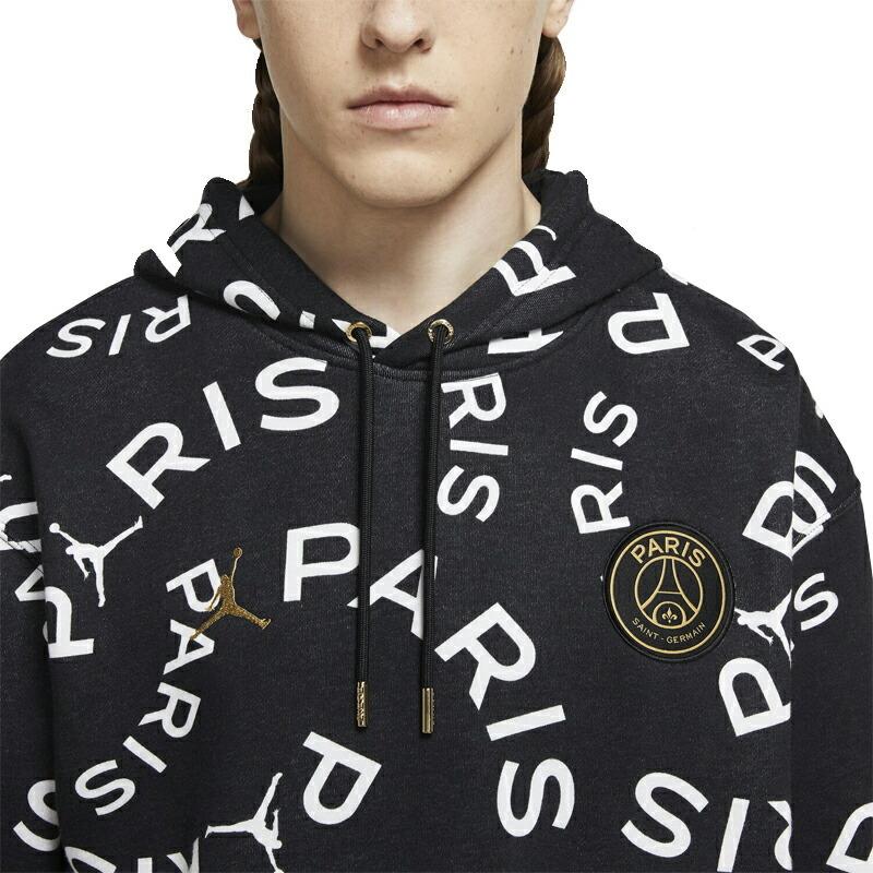 NIKE PSG ナイキ ジョーダン パーカー メンズ パリサンジェルマン AOP フリース フーディ ブラック Jordan PSG AOP  Fleece Hoodie Black Metall 送料無料